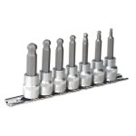 Sealey Premier Ball-End Hex Socket Bit Set 3/8"Sq Drive 7pc