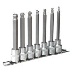 Sealey Premier Ball-End Hex Socket Bit Set 3/8"Sq Drive 7pc