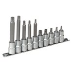 Sealey Premier Spline Socket Bit Set 1/2"Sq Drive 10pc