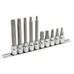 Sealey Premier Spline Socket Bit Set 3/8"Sq Drive 10pc