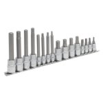 Sealey Premier Hex Socket Bit Set 1/4" & 3/8"Sq Drive 16pc