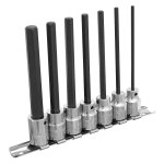 Sealey Premier Hex Socket Bit Set 3/8"Sq Drive 110mm 7pc