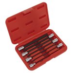 Sealey Premier Ball-End Hex Socket Bit Set 3/8"Sq Drive 7pc