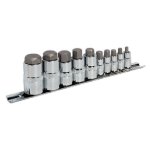 Sealey Premier Hex Stubby Socket Bit Set 1/4", 3/8" & 1/2"Sq Drive 10pc