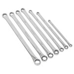 Sealey Premier Extra-Long Double End Ring Spanner Set 7pc