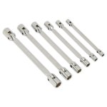 Sealey Premier Double Flexi-Head Socket Spanner Set 6pc