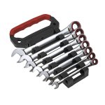 Sealey Premier Platinum Combination Ratchet Spanner Set 7pc