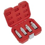 Sealey Spark Plug Socket Set 3/8"Sq Drive 4pc