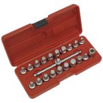 Sealey Oil Drain Plug Key Set 3/8"Sq Drive 21pc