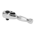 Sealey Premier Stubby Pear-Head Ratchet Wrench with Flip Reverse 1/4"Sq Drive