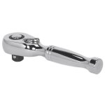 Sealey Premier Stubby Pear-Head Ratchet Wrench with Flip Reverse 3/8"Sq Drive