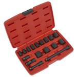 Sealey Premier Impact Socket Set 3/8"Sq Drive 17pc