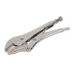 Sealey Premier Locking Pliers Straight Jaws 185mm 0-30mm Capacity