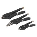 Sealey Premier Black Quick Release Locking Pliers Set 3pc