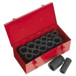 Sealey Premier Metric/Imperial Deep Impact Socket Set 3/4"Sq Drive 13pc