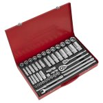 Sealey Premier Socket Set 3/8" & 1/2"Sq Drive 50pc