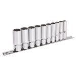 Sealey Premier Total Drive® Deep Socket Set 3/8"Sq Drive 10pc