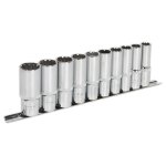 Sealey Premier Total Drive® Deep Socket Set 1/2"Sq Drive 10pc