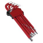 Sealey Premier Extra-Long Ball-End Hex Key Set 11pc