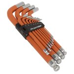 Sealey Premier Imperial Jumbo Anti-Slip Ball-End Hex Key Set 13pc