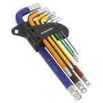 Sealey Premier Long Ball-End Hex Key Set 9pc