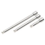 Sealey Premier Wobble/Rigid Extension Bar Set 3/8"Sq Drive 3pc