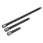 Sealey Premier Black Wobble/Rigid Extension Bar Set 3/8"Sq Drive 3pc