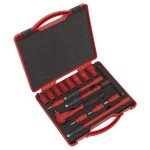 Sealey Premier Insulated Socket Set 3/8"Sq Drive 16pc - VDE Approved