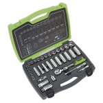 Sealey Premier Socket Set 3/8"Sq Drive 34pc