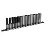 Sealey Premier Black Deep Socket Set 1/2"Sq Drive 13pc