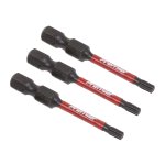 Sealey Premier TRX-Star* Impact Power Tool Bits T15 x 50mm 3pc