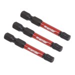 Sealey Premier TRX-Star* Impact Power Tool Bits T30 x 50mm 3pc