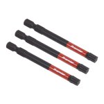 Sealey Premier TRX-Star* Impact Power Tool Bits T40 x 75mm 3pc