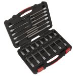 Sealey Premier Platinum Spline Socket Bit Set 3/8"Sq Drive 26pc