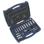 Sealey Premier Socket Set 3/8"Sq Drive 34pc