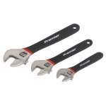 Sealey Premier Adjustable Ni-Fe Finish Wrench Set 3pc