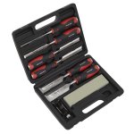 Sealey Premier Hammer-Thru Wood Chisel Set 8pc