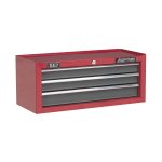 Sealey Mid-Box Tool Chest 3 Drawer with Ball-Bearing Slides - Red/Grey