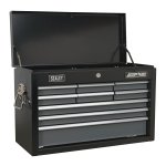 Sealey Topchest 9 Drawer with Ball-Bearing Slides - Black/Grey