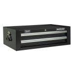 Sealey Mid-Box Tool Chest 2 Drawer with Ball-Bearing Slides - Black