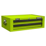 Sealey Mid-Box Tool Chest 2 Drawer with Ball-Bearing Slides - Green/Black