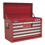 Sealey Topchest 8 Drawer with Ball-Bearing Slides - Red