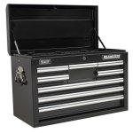 Sealey Topchest 8 Drawer with Ball-Bearing Slides - Black