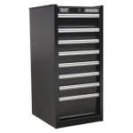 Sealey Hang-On Chest 8 Drawer with Ball-Bearing Slides - Black