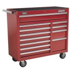 Sealey Superline PRO® Heavy-Duty Rollcab 12 Drawer - Red