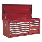 Sealey Superline PRO® Heavy-Duty Topchest 14 Drawer - Red