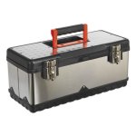 Sealey Stainless Steel Toolbox with Tote Tray 505mm