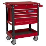 Sealey Superline PRO® Heavy-Duty Mobile Tool & Parts Trolley with 5 Drawers & Lockable Top