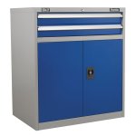 Sealey Premier Industrial Industrial Cabinet with 2 Drawers & 1 Shelf Double Locker