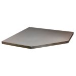 Sealey Superline PRO® Stainless Steel Worktop for Modular Corner Cabinet 865mm